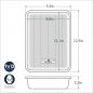 Prism 9 x 13 Rectangular Pan Dimensional Drawing