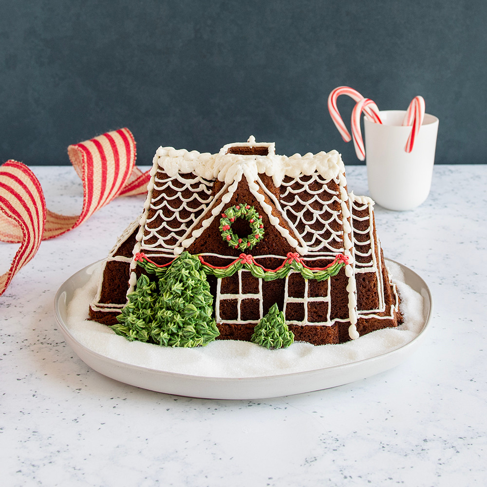 Gingerbread House Bundt® Pan view 2