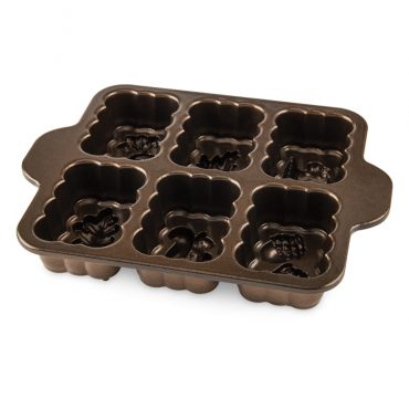 Harvest Mini Loaf Pan, bronze nonstick interior