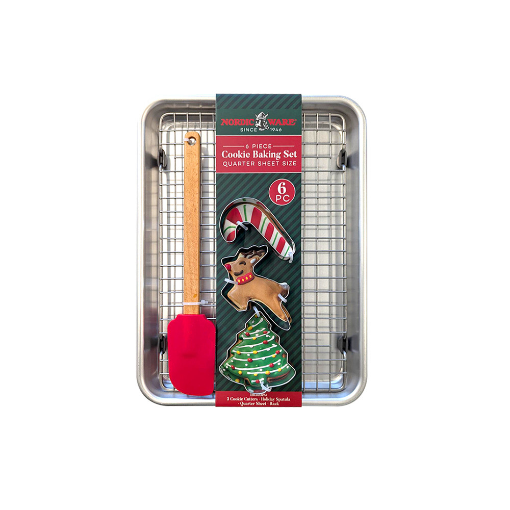 Naturals® Quarter Sheet Pan with Rack, Cookie Cutters and Spatula view 1