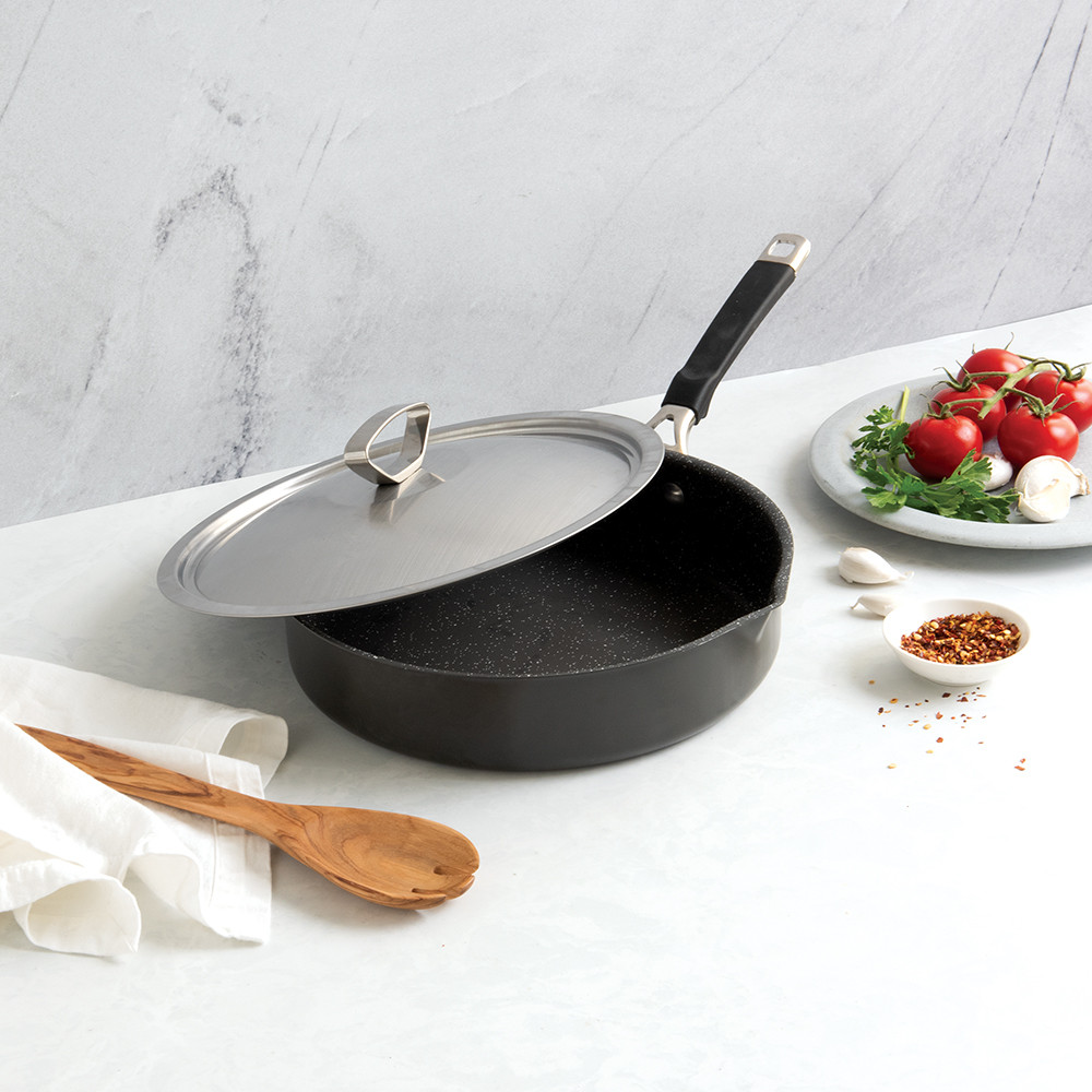 Verde 10 Inch Ceramic Nonstick Skillet and Lid view 2
